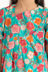 Junior Girl Green Dress 231-417-403